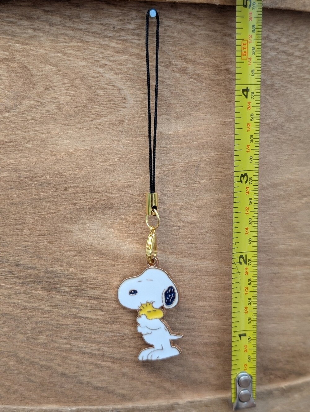 Peanuts Snoopy & Woodstock Enamel Metal Charm NEW